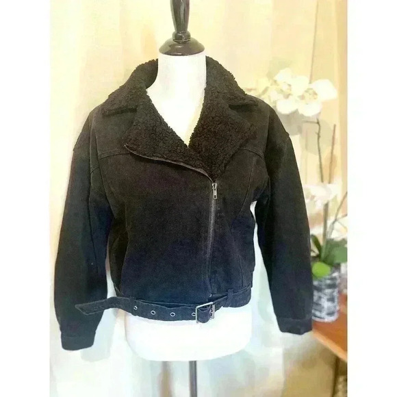 Forever21 Black Denim Jacket - Picture 1 of 5